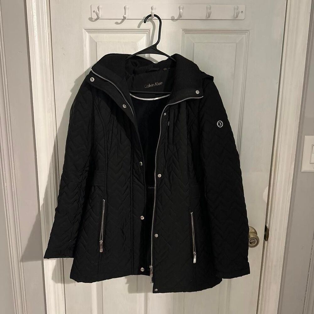 Calvin-klein Women's Black Coat